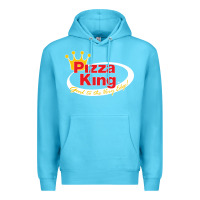 Ocean Blue pizza king cowboy Premium Hoodie - linhVisuals