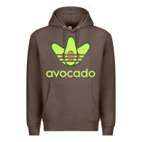 Coffee newavocado originals three stripes Premium Hoodie - linhVisuals