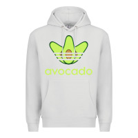 Dove Grey newavocado originals three stripes Premium Hoodie - linhVisuals