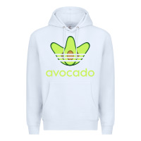 White newavocado originals three stripes Premium Hoodie - linhVisuals