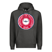 Charcoal Heather university of mississippi seal Premium Hoodie - linhVisuals