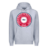 Heather Grey university of mississippi seal Premium Hoodie - linhVisuals