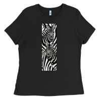 Black Zebra Ladies Tee - LillyAllenDesigns
