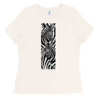 Bone Zebra Ladies Tee - LillyAllenDesigns