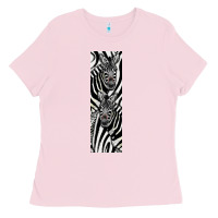 Bubblegum Pink Zebra Ladies Tee - LillyAllenDesigns