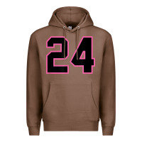 Chestnut number 24 sports jersey athlete fan pink black lucky number t shirt Premium Hoodie - linhVisuals
