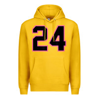 Lemon number 24 sports jersey athlete fan pink black lucky number t shirt Premium Hoodie - linhVisuals