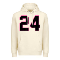 Sandshell number 24 sports jersey athlete fan pink black lucky number t shirt Premium Hoodie - linhVisuals