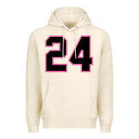 Tofu number 24 sports jersey athlete fan pink black lucky number t shirt Premium Hoodie - linhVisuals