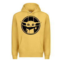 Antique Gold newbaby yoda 01 Premium Hoodie - linhVisuals