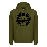 Army Green newbaby yoda 01 Premium Hoodie - linhVisuals