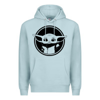 Blue Mist newbaby yoda 01 Premium Hoodie - linhVisuals