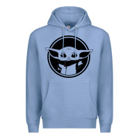 Colony Blue newbaby yoda 01 Premium Hoodie - linhVisuals