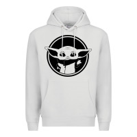 Dove Grey newbaby yoda 01 Premium Hoodie - linhVisuals