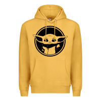 Mustard newbaby yoda 01 Premium Hoodie - linhVisuals