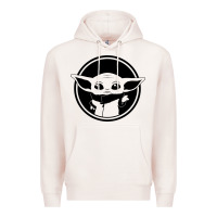 Pale Pink newbaby yoda 01 Premium Hoodie - linhVisuals
