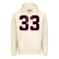 Tofu number 33 sports jersey athlete fan pink black lucky number t shirt Premium Hoodie - linhVisuals