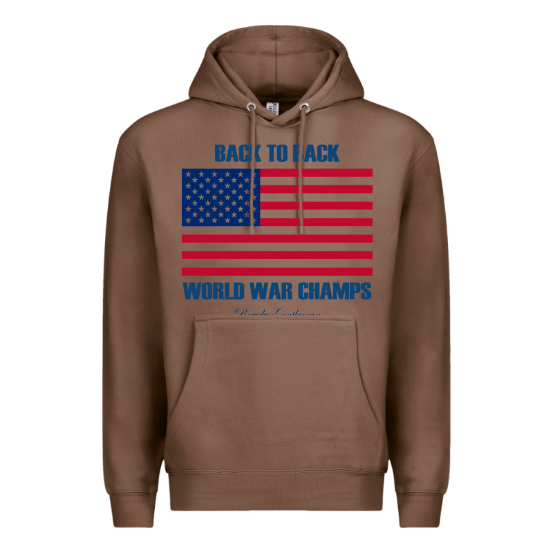 Newback To Back World War Champs Back Premium Hoodie by linhVisuals | Teevron