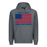 Rock newback to back world war champs back Premium Hoodie - linhVisuals