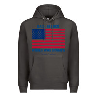 Smoke newback to back world war champs back Premium Hoodie - linhVisuals