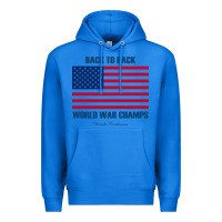 True Royal newback to back world war champs back Premium Hoodie - linhVisuals