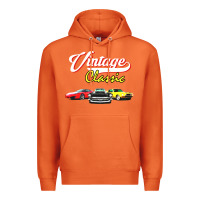 Carrot vintage classic oldies cars Premium Hoodie - linhVisuals