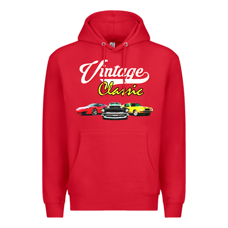 Vintage Classic Oldies Cars Premium Hoodie by linhVisuals | Teevron