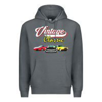 Rock vintage classic oldies cars Premium Hoodie - linhVisuals