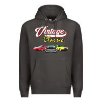 Smoke vintage classic oldies cars Premium Hoodie - linhVisuals