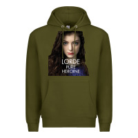 Army Green Lorde Premium Hoodie - linhVisuals