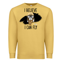 Antique Gold I Beleive I Can Fly, Dog, Premium Sweatshirt - Bettercallsaul
