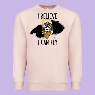I Beleive I Can Fly, Dog, Premium Sweatshirt Designed By Bettercallsaul