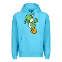 Ocean Blue yoshi Premium Hoodie - linhVisuals