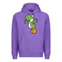 Purple yoshi Premium Hoodie - linhVisuals