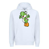White yoshi Premium Hoodie - linhVisuals