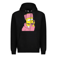 Black newbart simpson camron Premium Hoodie - linhVisuals