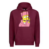Burgundy newbart simpson camron Premium Hoodie - linhVisuals