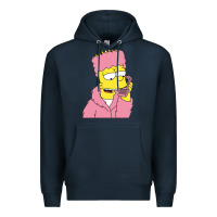 Navy newbart simpson camron Premium Hoodie - linhVisuals