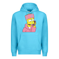 Ocean Blue newbart simpson camron Premium Hoodie - linhVisuals