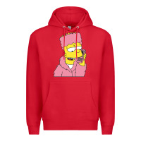 Red newbart simpson camron Premium Hoodie - linhVisuals