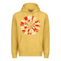 Antique Gold White Stripes Premium Hoodie - linhVisuals