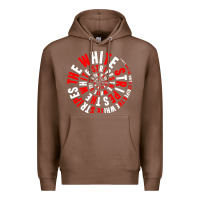 Chestnut White Stripes Premium Hoodie - linhVisuals