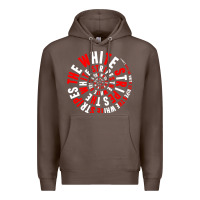 Coffee White Stripes Premium Hoodie - linhVisuals