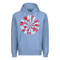 Colony Blue White Stripes Premium Hoodie - linhVisuals