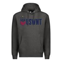 Charcoal Heather uswnt champion Premium Hoodie - linhVisuals