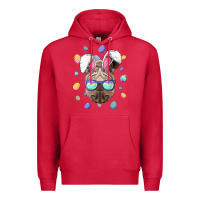 Cardinal rhino easter bunny ears funny easter eggs hunting sweatshirt Premium Hoodie - linhVisuals