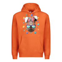 Carrot rhino easter bunny ears funny easter eggs hunting sweatshirt Premium Hoodie - linhVisuals