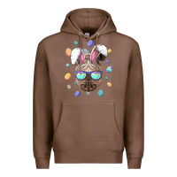 Chestnut rhino easter bunny ears funny easter eggs hunting sweatshirt Premium Hoodie - linhVisuals