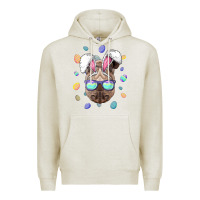Oatmeal Heather rhino easter bunny ears funny easter eggs hunting sweatshirt Premium Hoodie - linhVisuals
