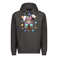 Smoke rhino easter bunny ears funny easter eggs hunting sweatshirt Premium Hoodie - linhVisuals